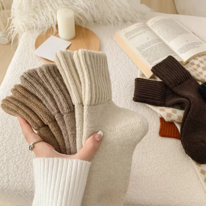 SnuggleSocks™ - Knitted Fleece Socks