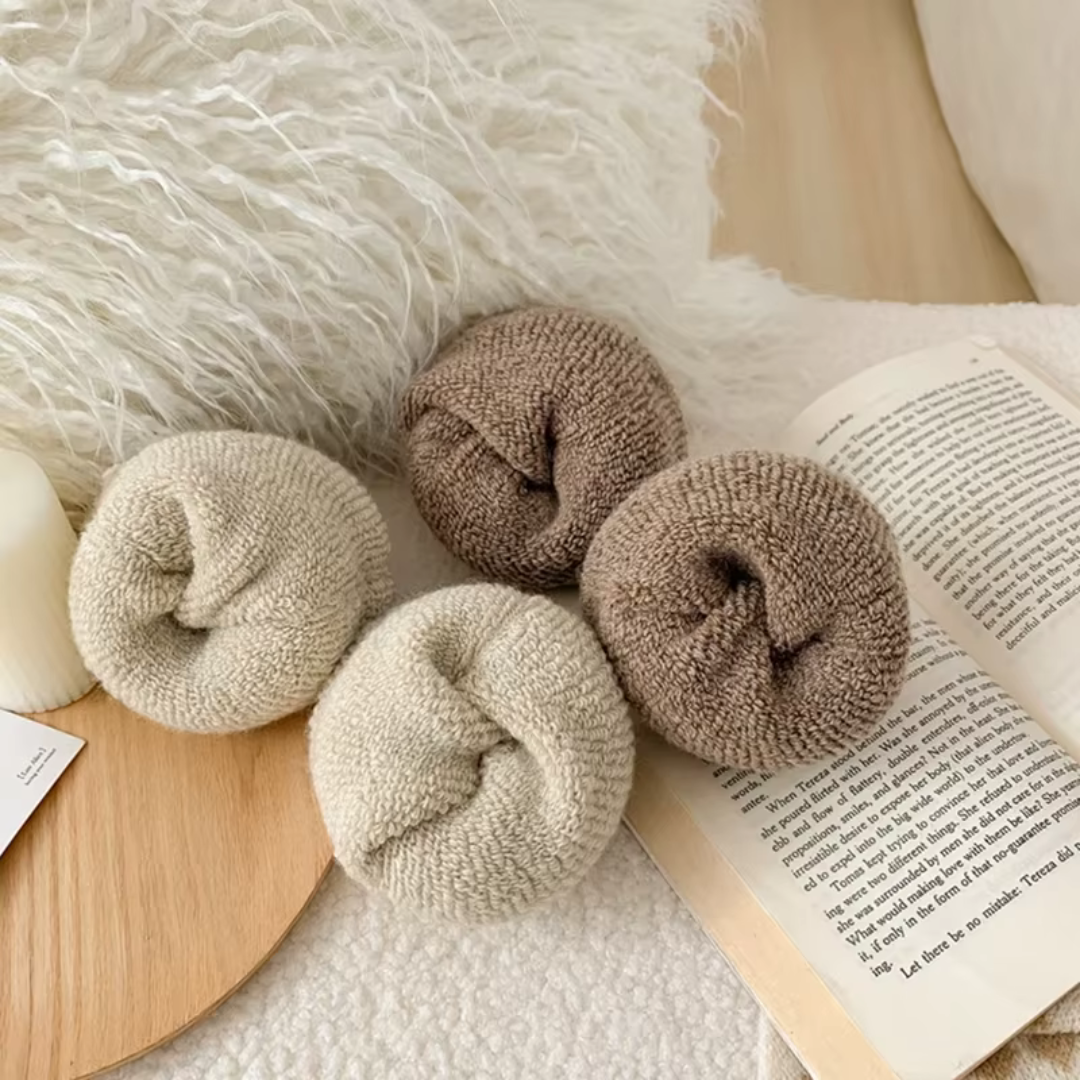 SnuggleSocks™ - Knitted Fleece Socks