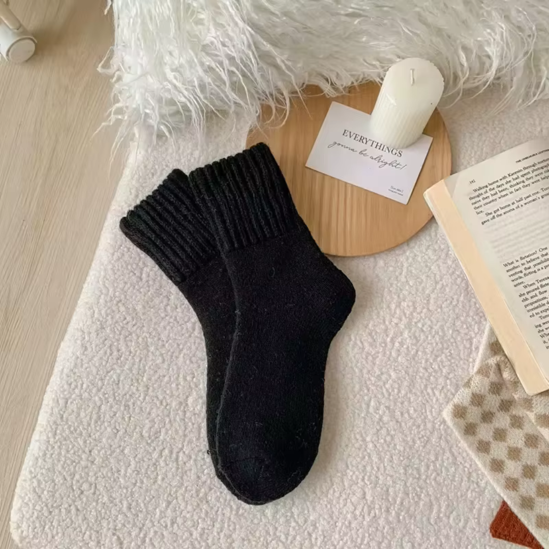 SnuggleSocks™ - Knitted Fleece Socks