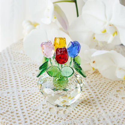 PrismBloom™ - Crystal Rose Bouquet