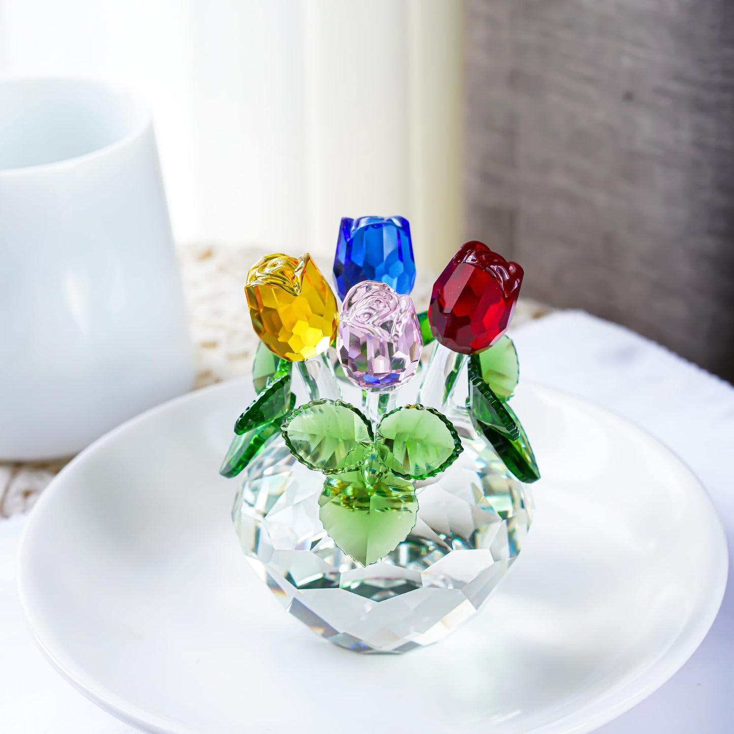 PrismBloom™ - Crystal Rose Bouquet