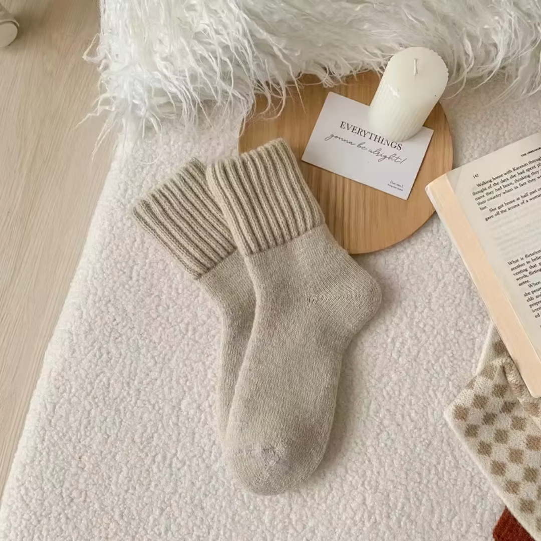 SnuggleSocks™ - Knitted Fleece Socks
