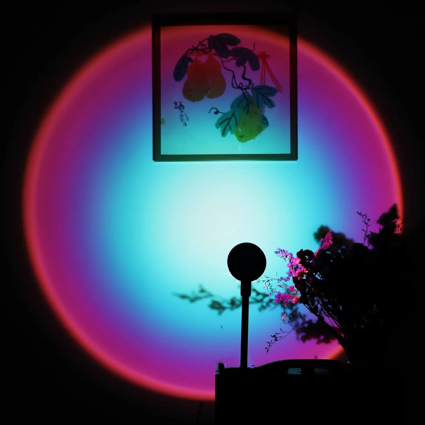 Rainbow Sunset Projection Lamp