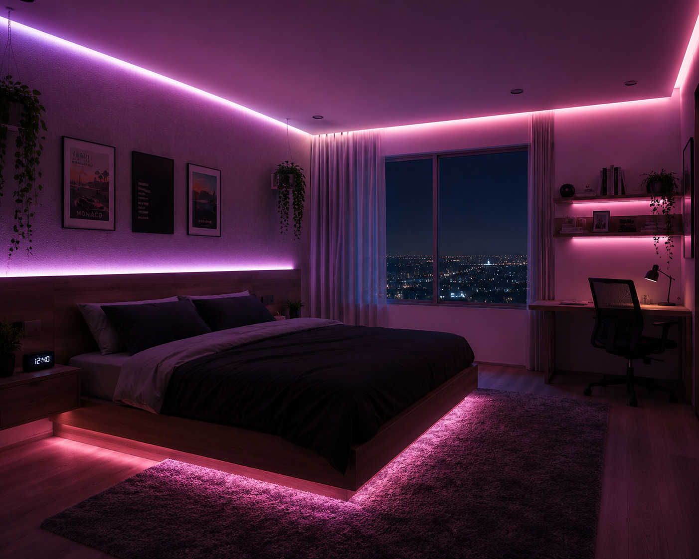 RGB LED Strip Lights with App