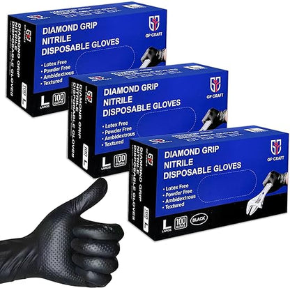 GripShield™ - Diamond Nitrile Gloves