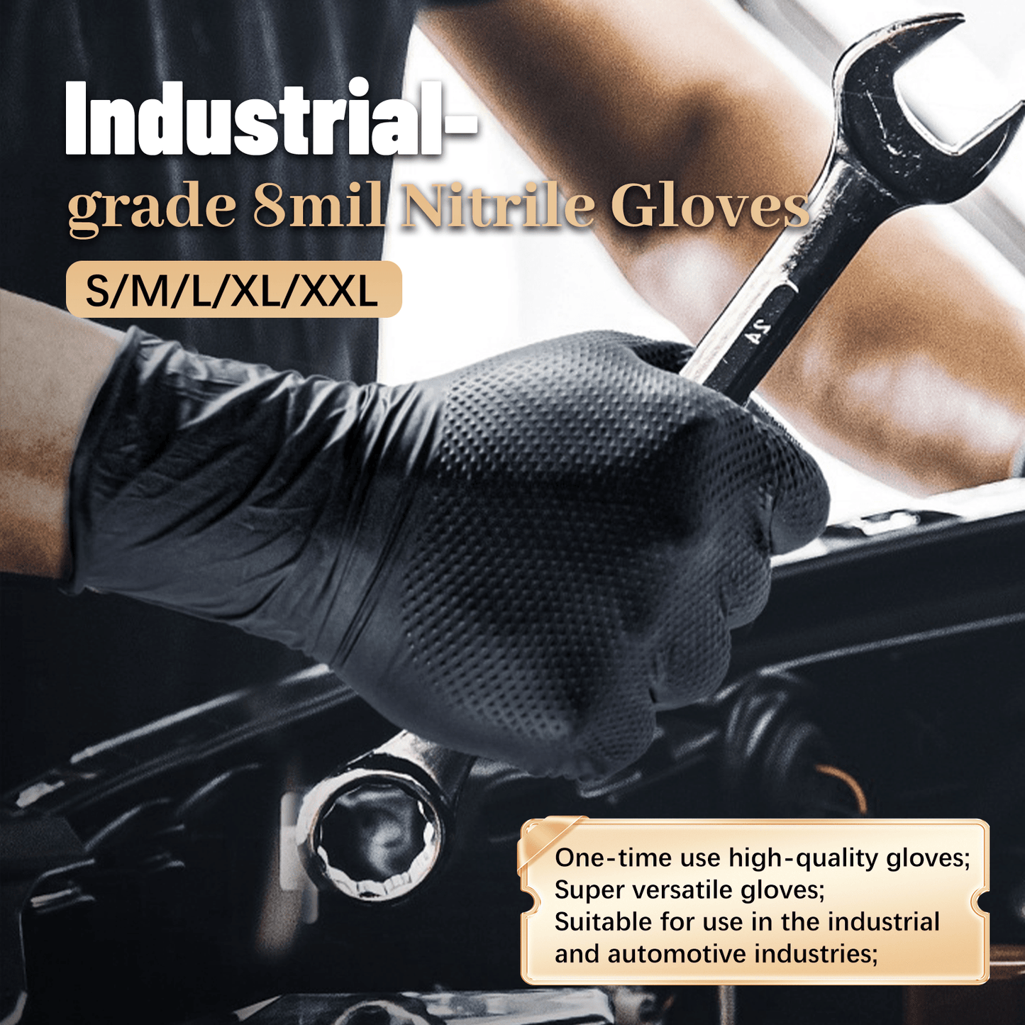 GripShield™ - Diamond Nitrile Gloves