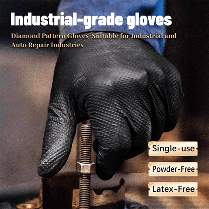 GripShield™ - Diamond Nitrile Gloves