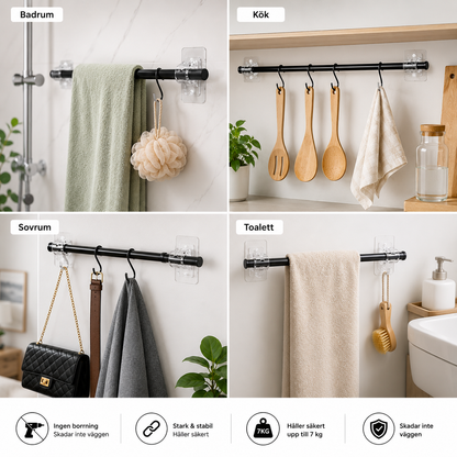 NoDrill™ Curtain Rod Hooks