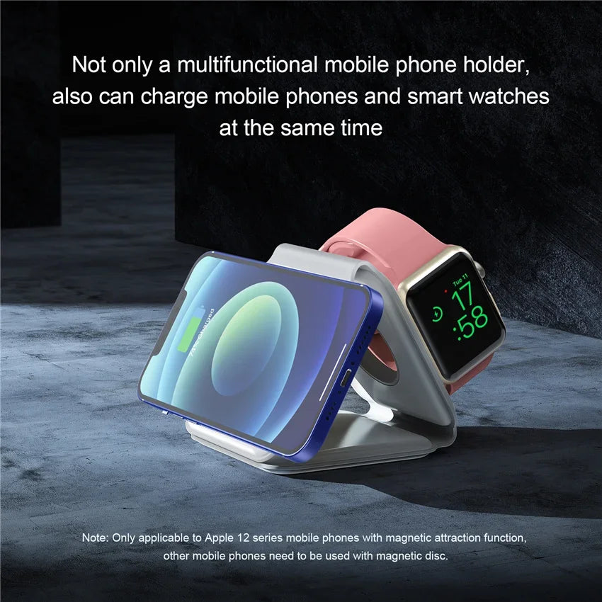 3-in-1 Foldable Magnetic Wireless Charger