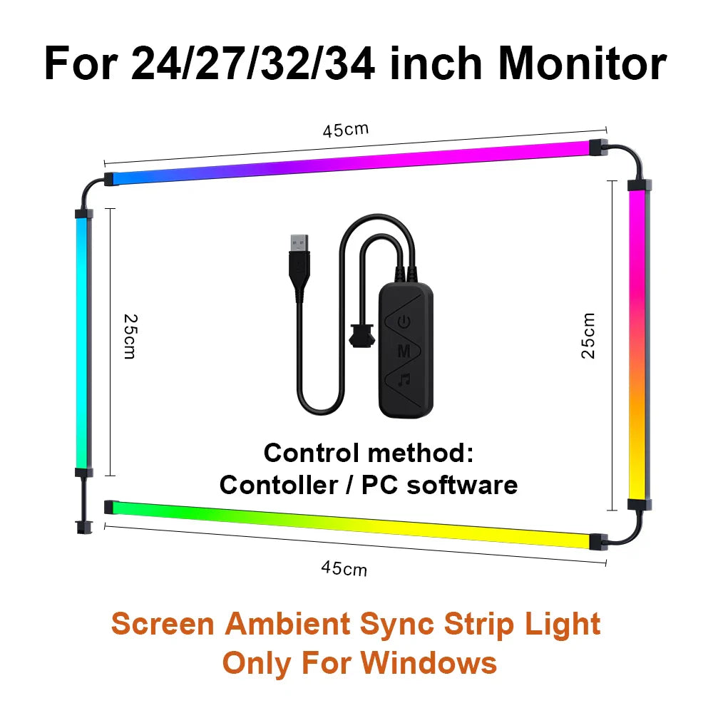 Smart RGB TV Monitor LED Backlight Strip