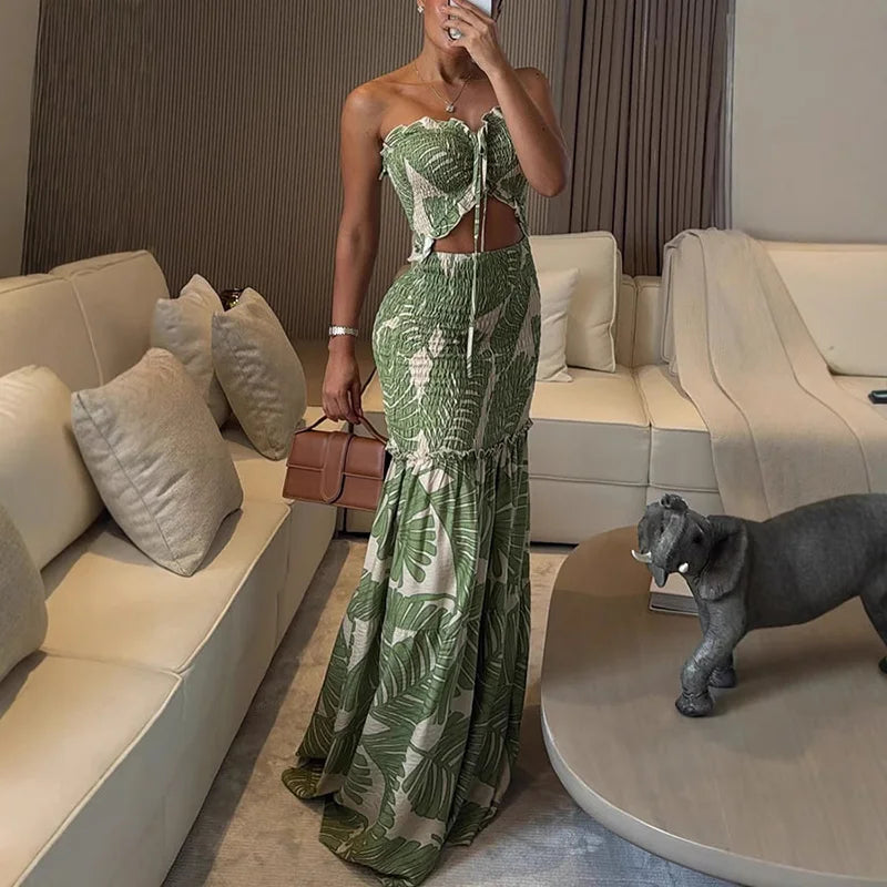 TropiMuse™ - Cutout Maxi Dress