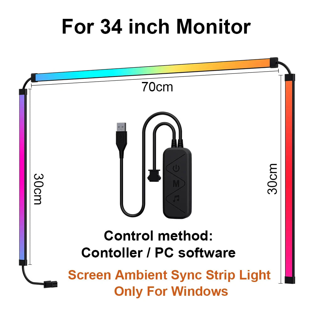 Smart RGB TV Monitor LED Backlight Strip