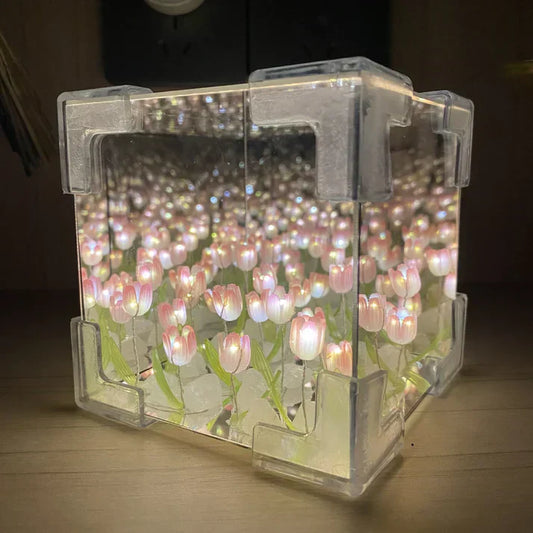 Enchanted Tulip Mirror Lamp