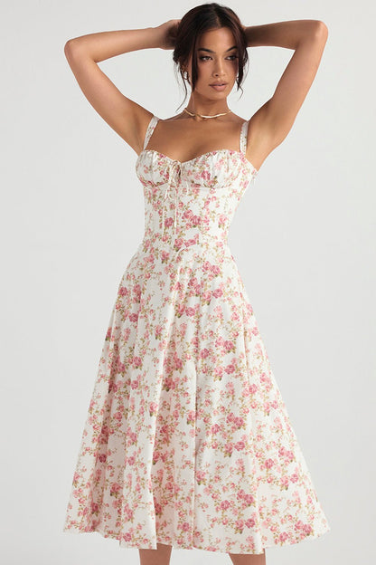SoftRomance™ Corset Midi Dress