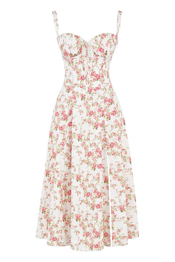 SoftRomance™ Corset Midi Dress