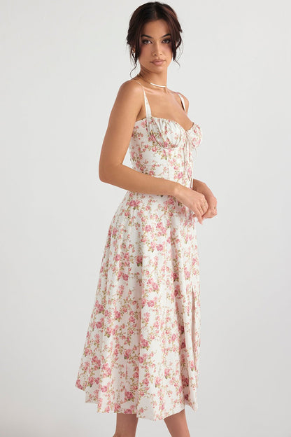 SoftRomance™ Corset Midi Dress