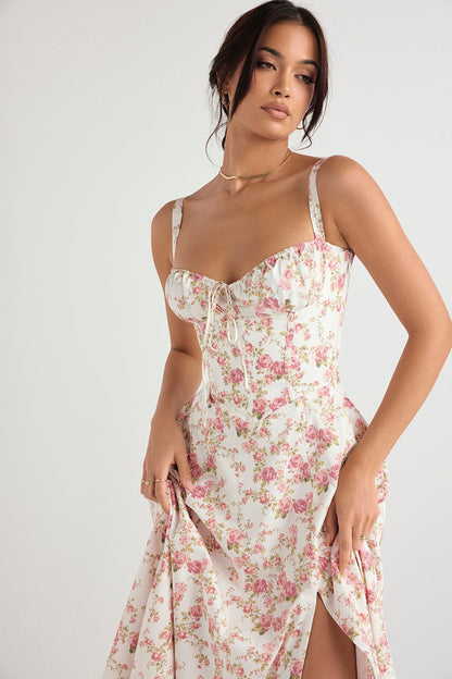 SoftRomance™ Corset Midi Dress