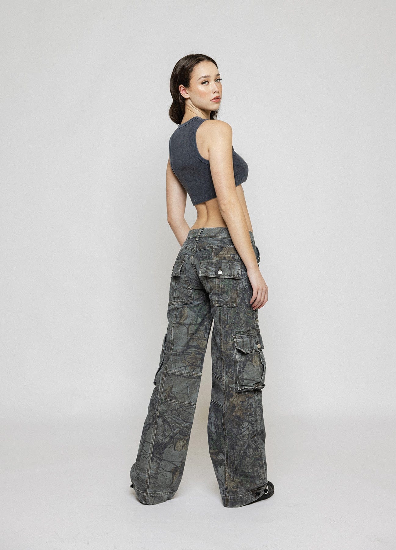 CamoCore™ - Wide Leg Cargo Pants