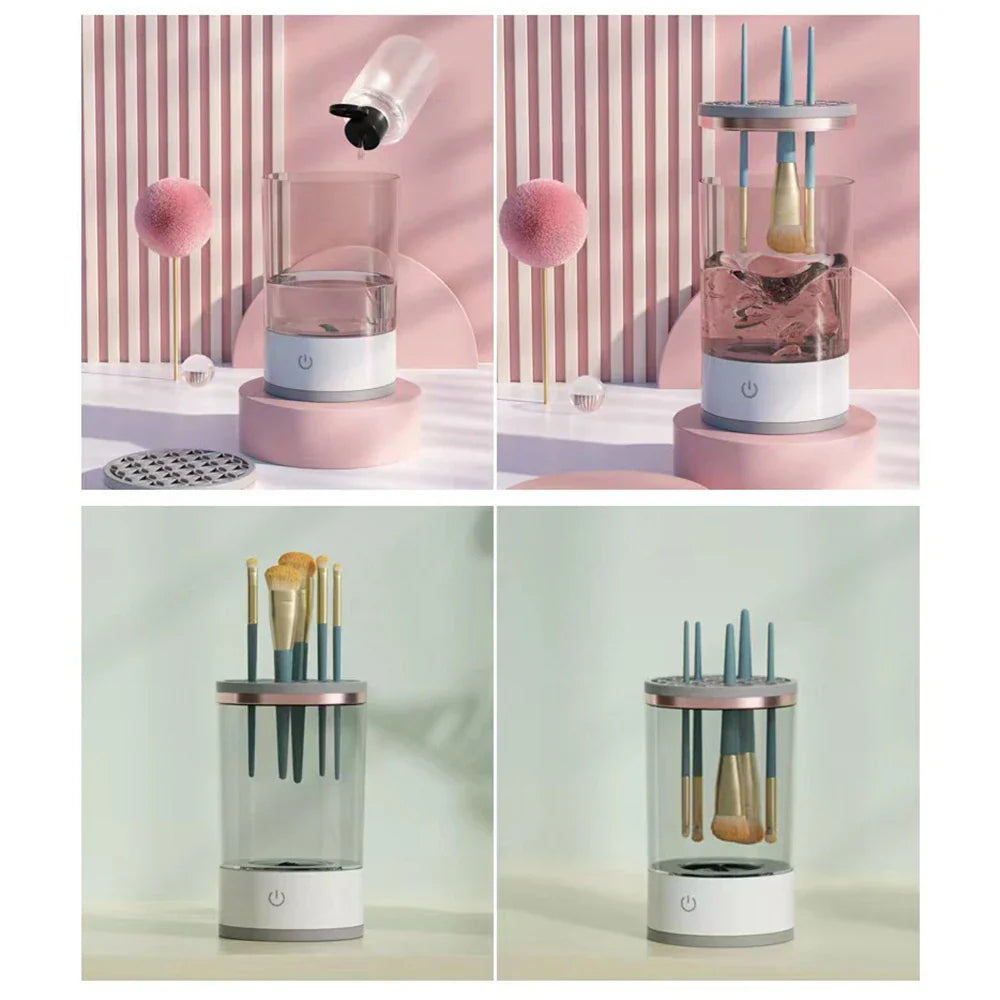 Auto Brush Cleaner Stand